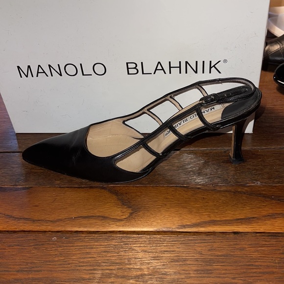 MANOLO BLAHNIK SLING BACKS - Picture 4 of 8